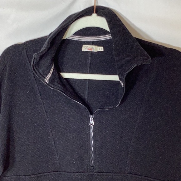Faherty Legend Lounge Half Zip Sweatshirt-
Heathered Black Twill Size Small - Picture 7 of 12